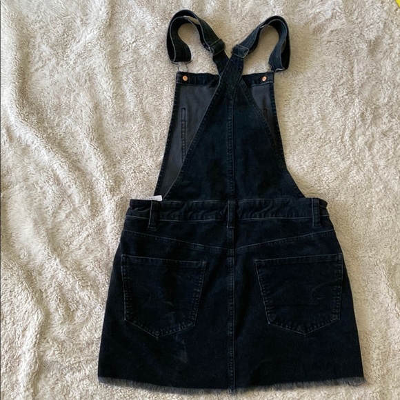 Black Denim Overall Dress - Picture 5 of 9